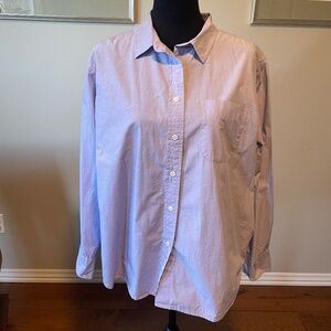 J Crew classic Oxford shirt in periwinkle blue, size XL